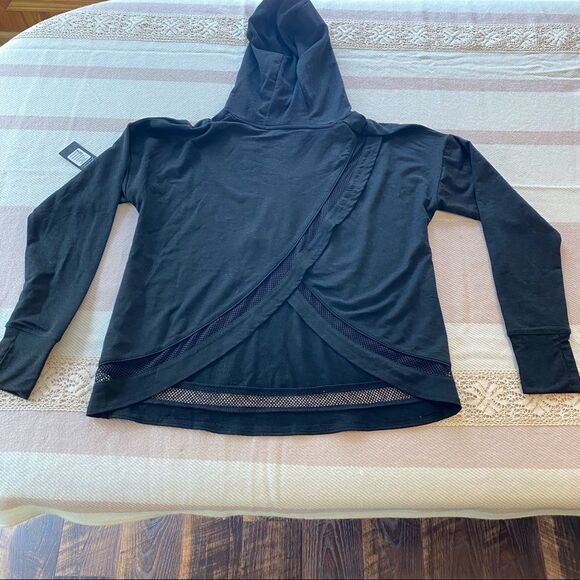 Kyodan Hooded Pullover Tulip Back Top - Picture 2 of 11